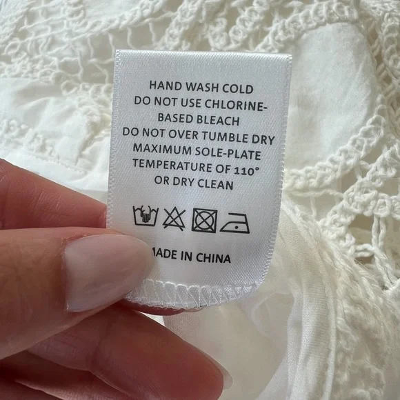 NWT Cult Gaia Cove Cup Up Crochet Pants in White - Picture 8 of 9